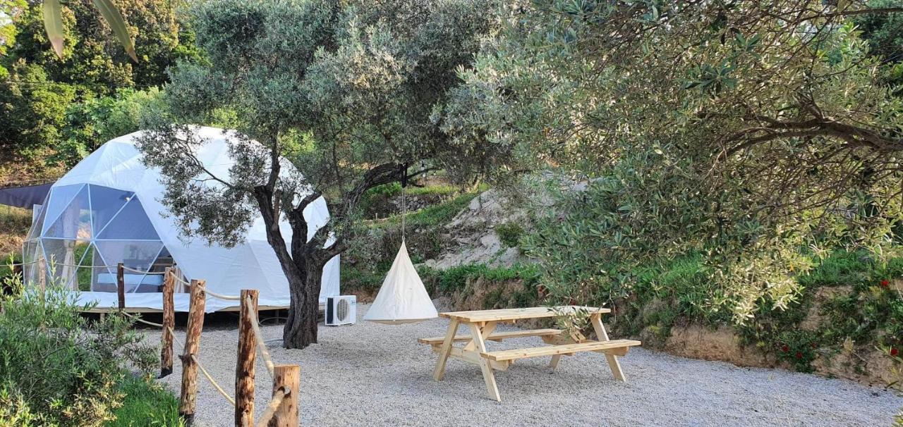Luxury Dome Tents Ikaria Ap'Esso2 Raches  Buitenkant foto