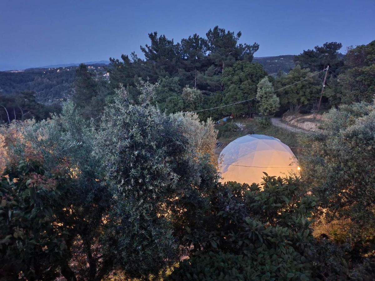 Luxury Dome Tents Ikaria Ap'Esso2 Raches  Buitenkant foto