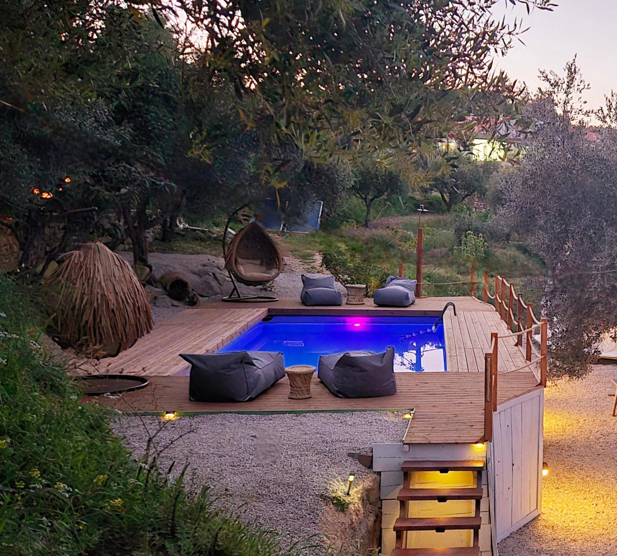 Luxury Dome Tents Ikaria Ap'Esso2 Raches  Buitenkant foto
